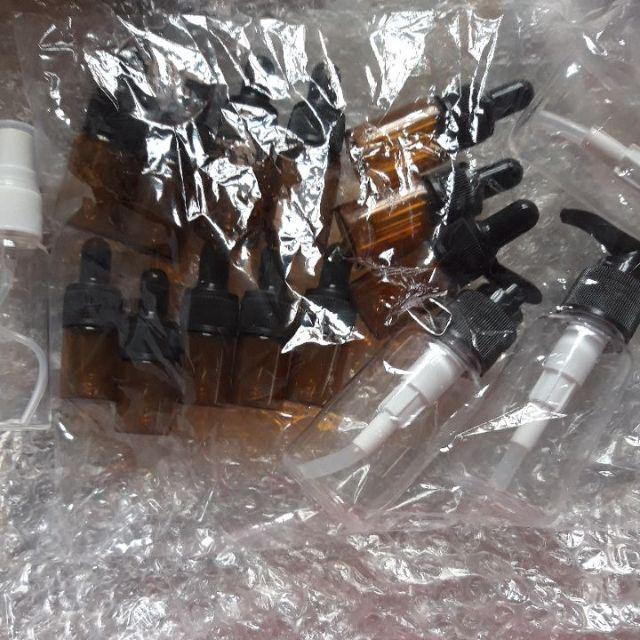 Botol Pet Tub 60 Ml Nat Pump Hitam