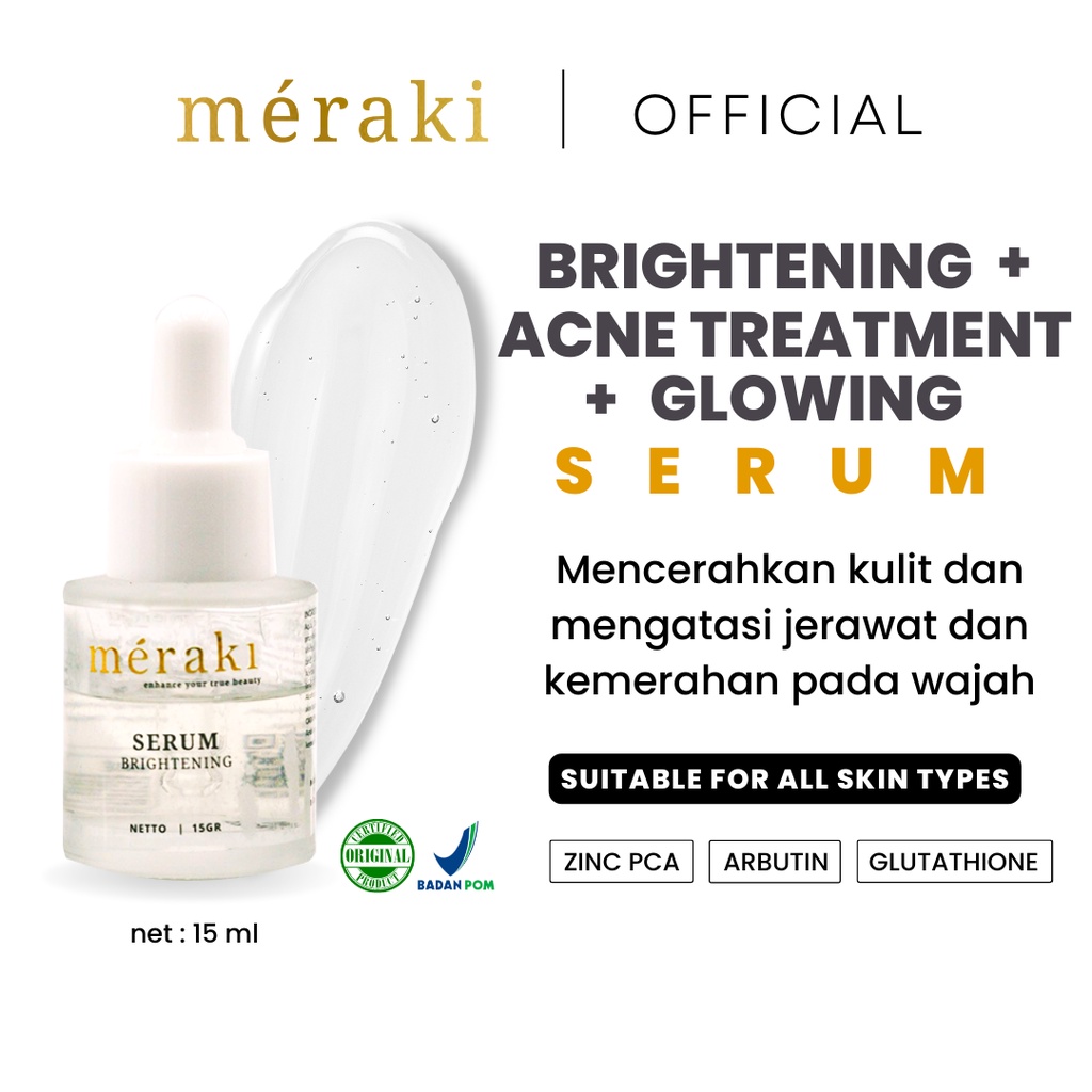 [𝐂𝐥𝐞𝐚𝐫𝐚𝐧𝐜𝐞 𝐒𝐚𝐥𝐞] Meraki Skincare Brightening Serum | 15 ml