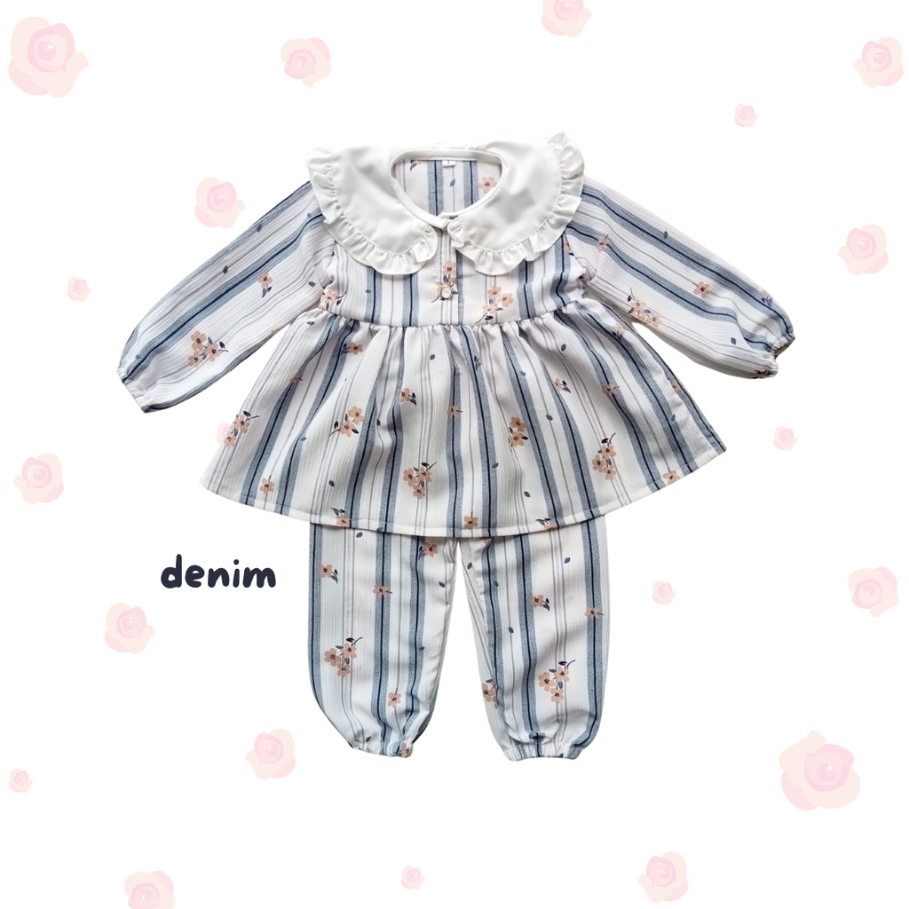 setelan anak perempuan baju anak perempuan 1-3 tahun setelan one set rayon anak crinckled oneset tunik bayi balita 12 bulan DIANA ONE SET KIMI ARIANA