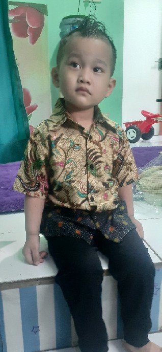 Baju Batih Anak Cowok Umur 2-3 Tahun, Hem Batik Anak Cowok