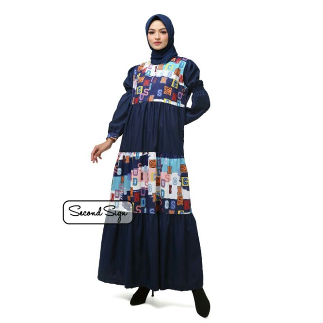Dress Gamis Kemeja Wanita by Second Sign