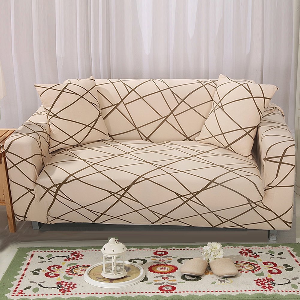 [LOCAL STOCK ]1/2/3/4 Seater Sofa Cover Removable Normal Shape/L Shape Slipcover Stretch Universal H Design