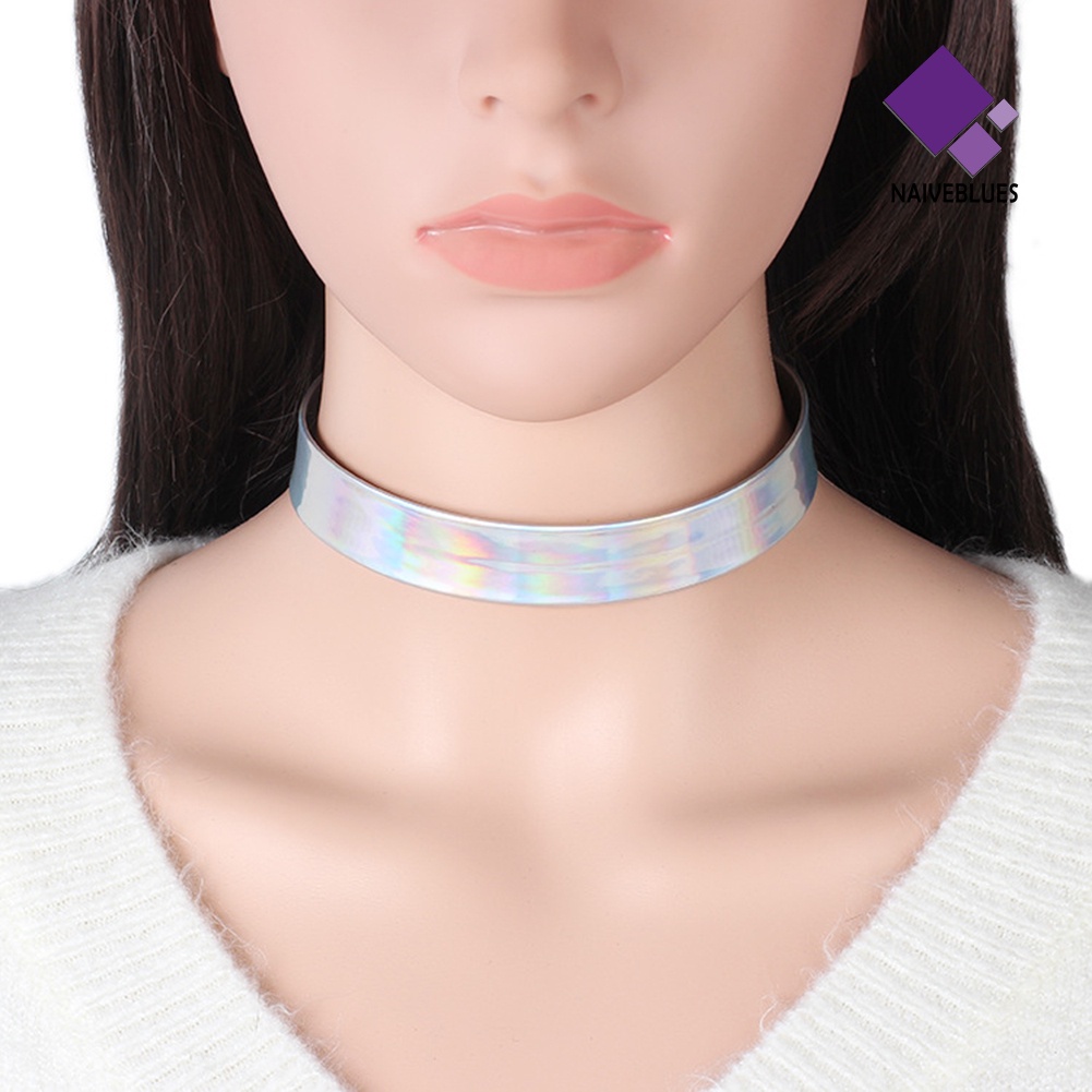Kalung Choker Gaya Punk Warna-Warni Untuk Wanita