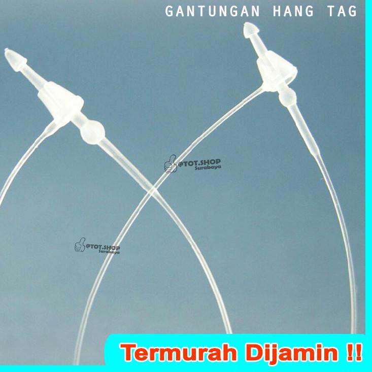 

Special - 1 Dos isi 5000pcs LOOP PIN / HANG TAG PLASTIK LOCK STRING PIN uk 7,9 Inch Tali Hangtag Baju~