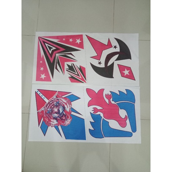 Bahan kertas layang layang isi 100 lembar( BUKAN LAYANG LAYANG JADI)