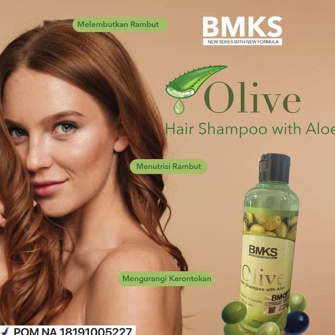 BMKS OLIVE SHAMPOO ALOEVERA - BMKS OLIVE SHAMPOO 250ML ORIGINAL BPOM