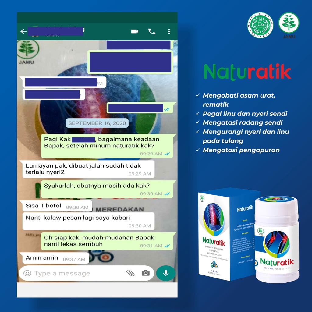 NATURATIK Obat Asam Urat, Nyeri Sendi, Rematik, Kolesterol, Pegal Linu, Persendian dan Encok Original Asli Naturafit Obat Herbal  Kesemutan Sakit Pinggang Kaki Tangan Radang Sendi Arthritis Mengurangi Rasa Nyeri Linu Tulang Mengatasi Pengapuran Sendi