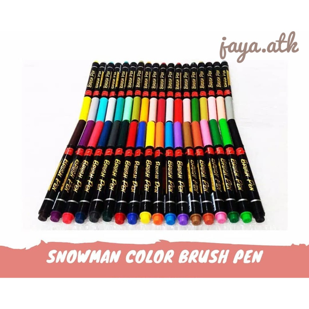 Snowman Brush Pen - Spidol Colour