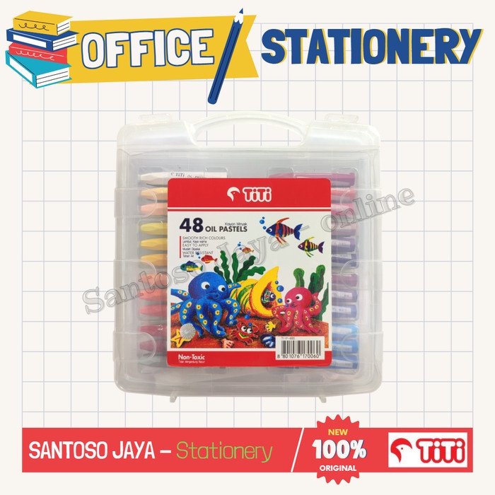 

Crayon TITI JOYKO 48 Warna - Krayon Minyak - Oil Pastel OP-48S