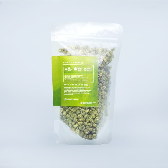 

TEH-DAUN- SEDUH - KUNCUP KRISAN KERING TEH BABY CHRYSANTHEMUM TISANE 50 GRAM -DAUN-TEH.