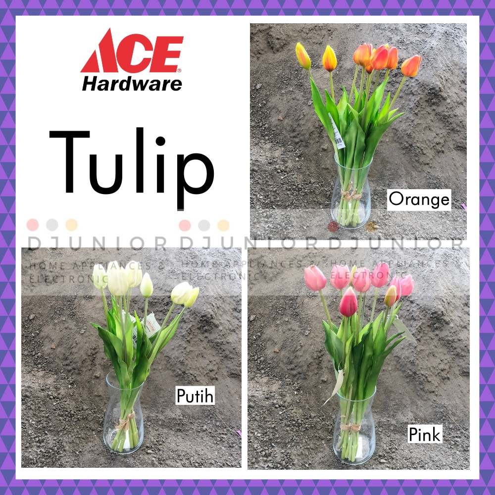 ARTHOME - TULIP LATEX ARTIFICIAL / BUNGA PLASTIK ARTIFISIAL ACE