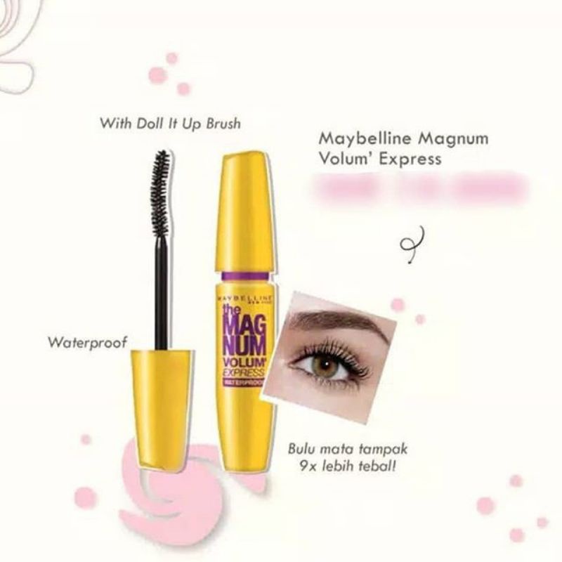 MASCARA MAYBELINE MAGNUM KUNING / HYPER VOLUME / BARBIE