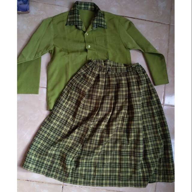 Preloved baju seragam muslim muslimah kotak TK SD