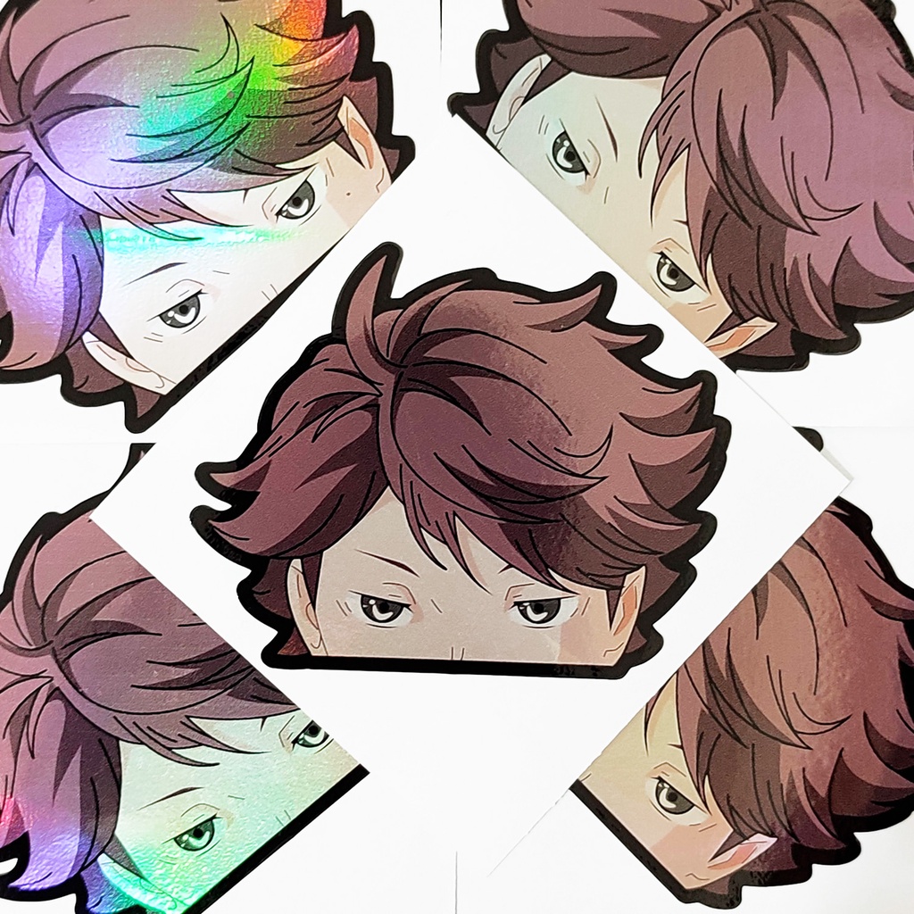 STICKER STIKER HOLOGRAM ANIME - TORU OIKAWA -HAIKYU - STIKER ANIME HOLOGRAM