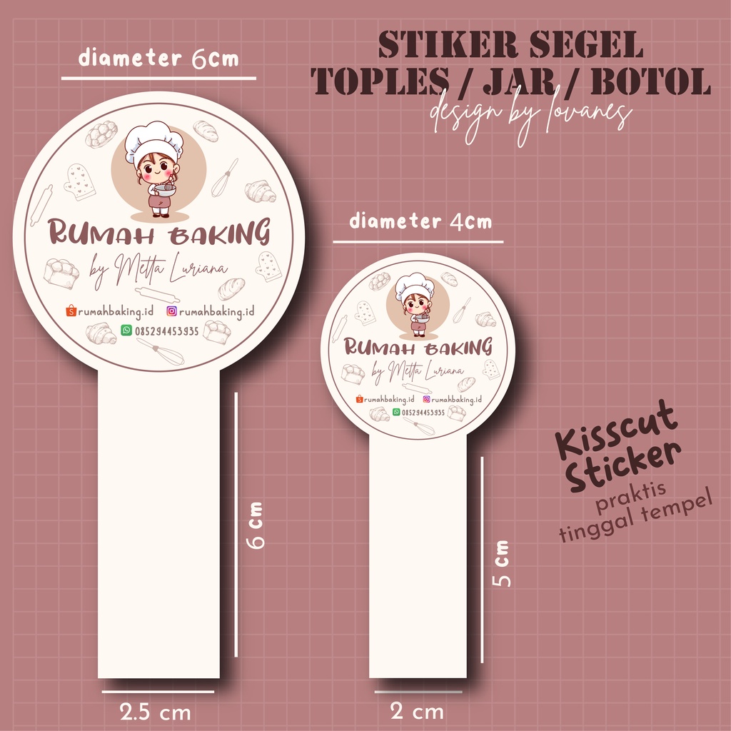 

Stiker Segel / Sticker Seal / Stiker Segel Toples / Stiker Segel Botol / Stiker Segel Jar