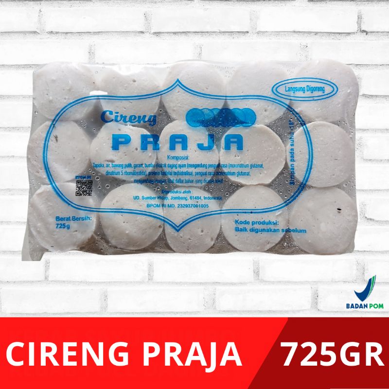 

Cireng Praja Sari Nikmat Rasa Selma 105 Biji Berat 725 Gram Koin Putih Jajanan Rombong Goreng anak SD Sekolah