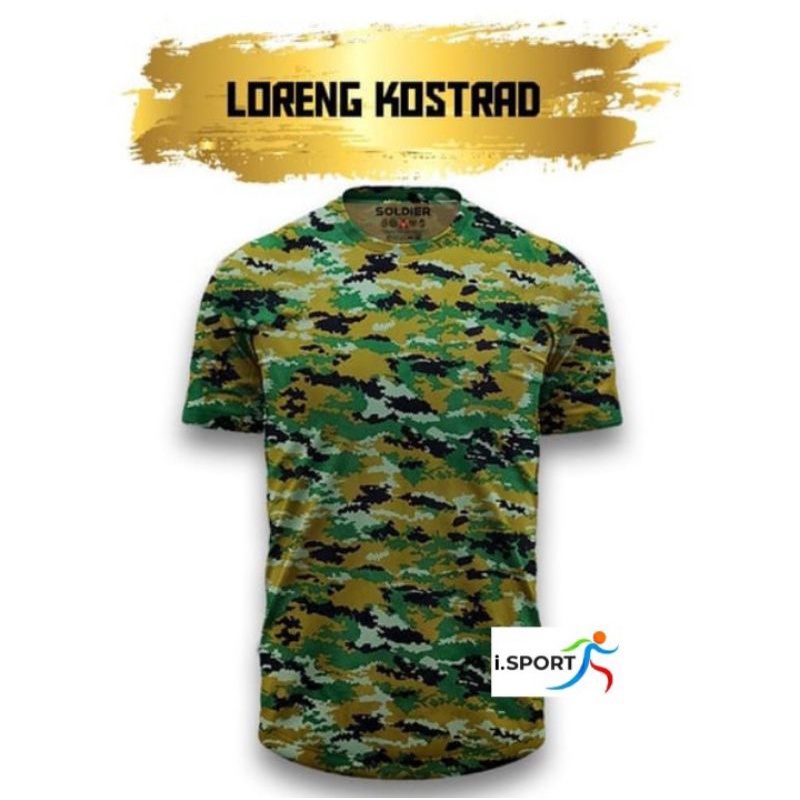 Kaos Running/Gym Loreng Kostrad