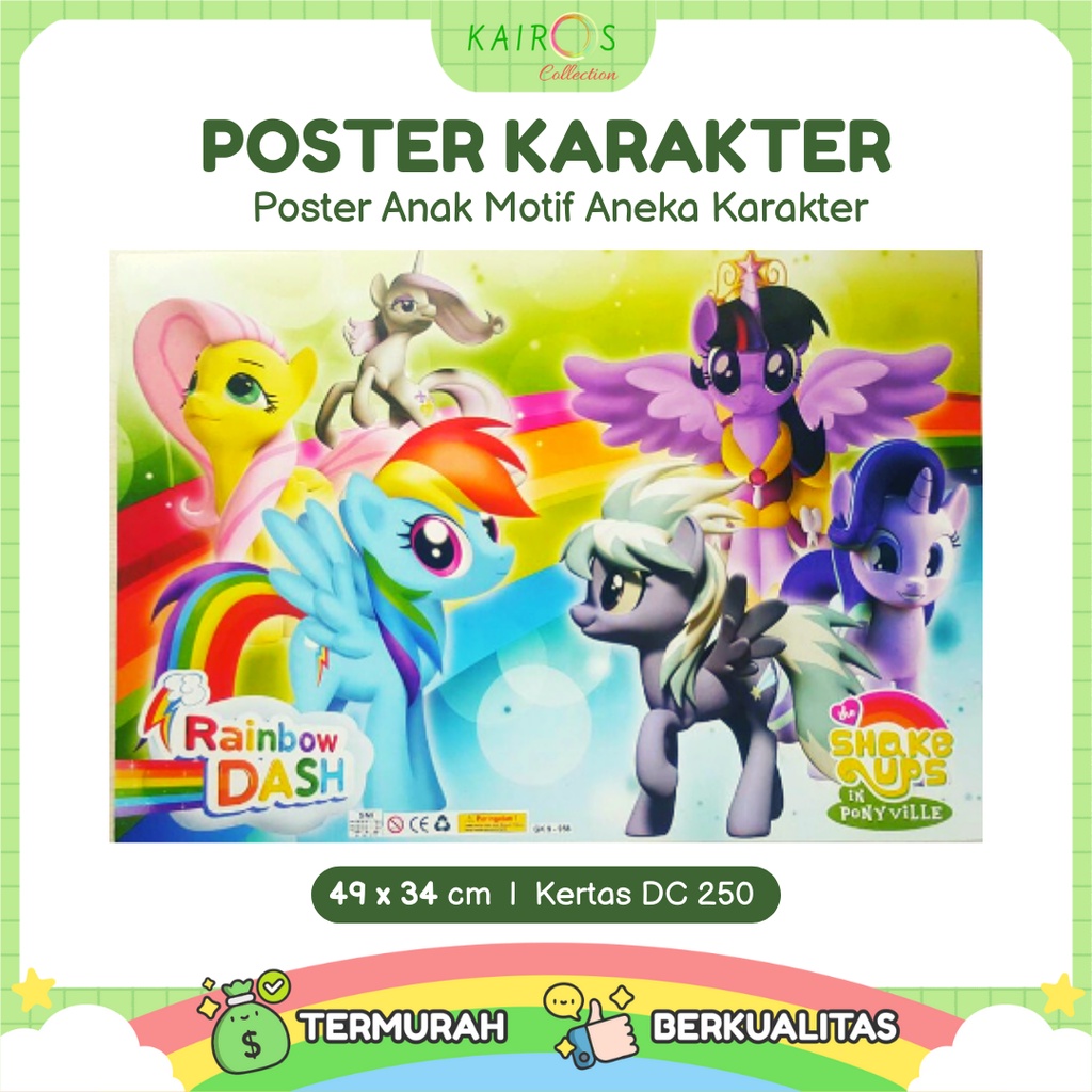 Poster Kartun Anak Belajar