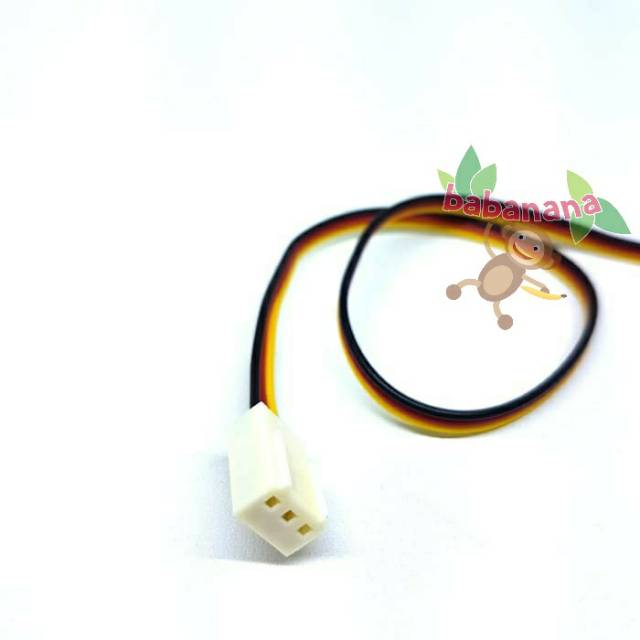 Kabel Extension 3 pin male to 3pin female splitter fan pc cable casing