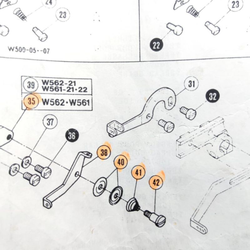 253514 Jalur Benang ZigZag Mesin Jahit Kamkut / Overdeck W500