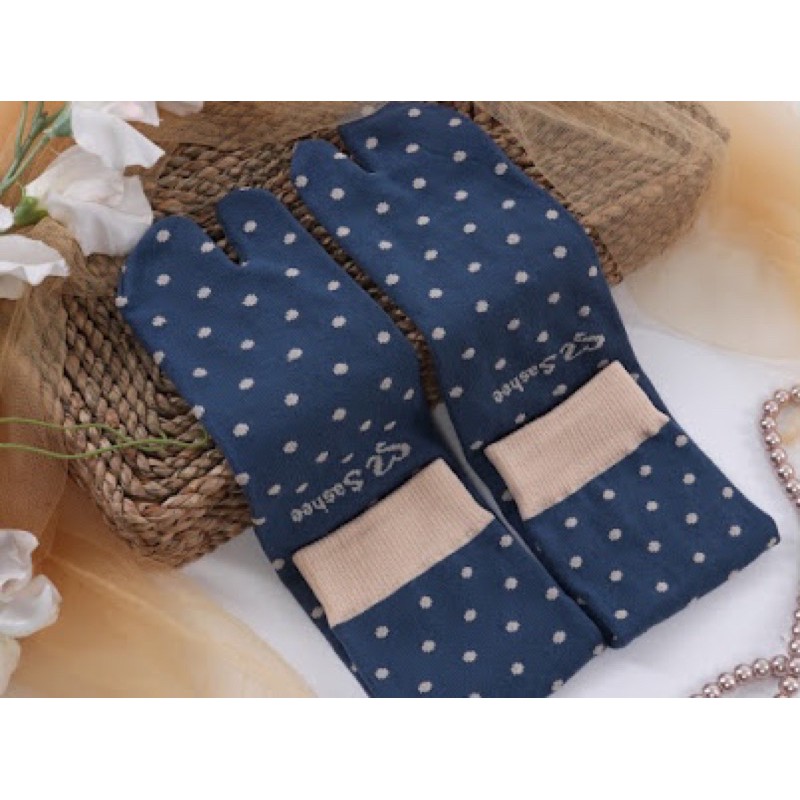 Kaos Kaki Jempol Muslimah Motif Polkadot Sashee Kaoskaki Polka Dot