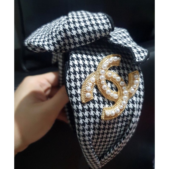 Bando Korea Premium Quality Mutiara Pearl Bandana tidak bikin sakit saat di pakai fashion import Premium Quality 771