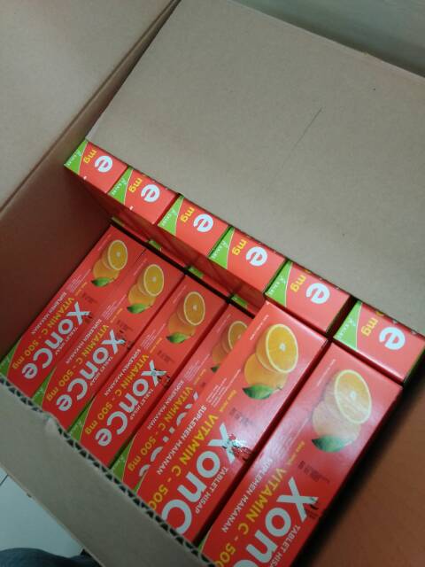 Xonce tablet hisap vitamin C 500mg 1 box (100 tablet)