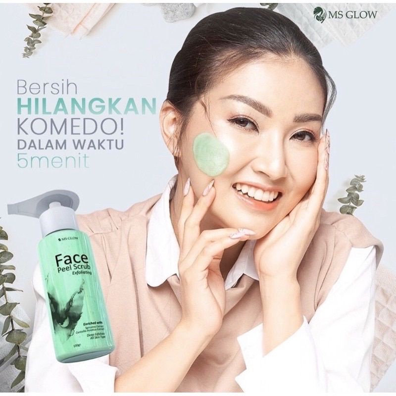 FACE PEEL SCRUB MS GLOW TERMURAH