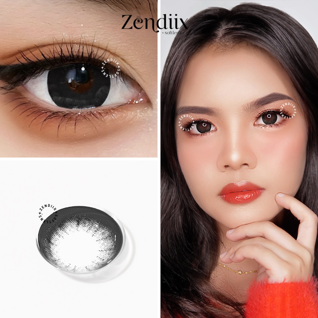 Softlens BABY Warna BLACK 15mm Normal Beda Minus