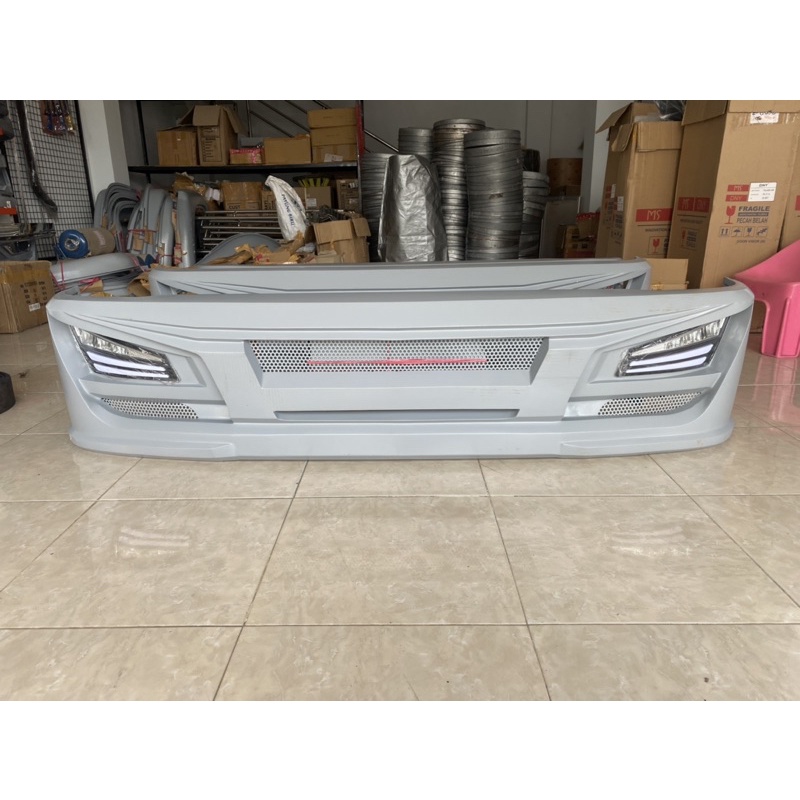 Bemper truck isuzu elf giga / nmr 71 plat press