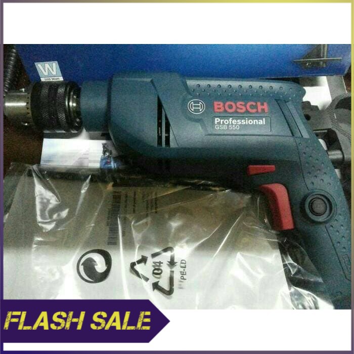 MESIN BOR TEMBOK BOSCH GSB 550   IMPACT DRILL BOSCH GSB550