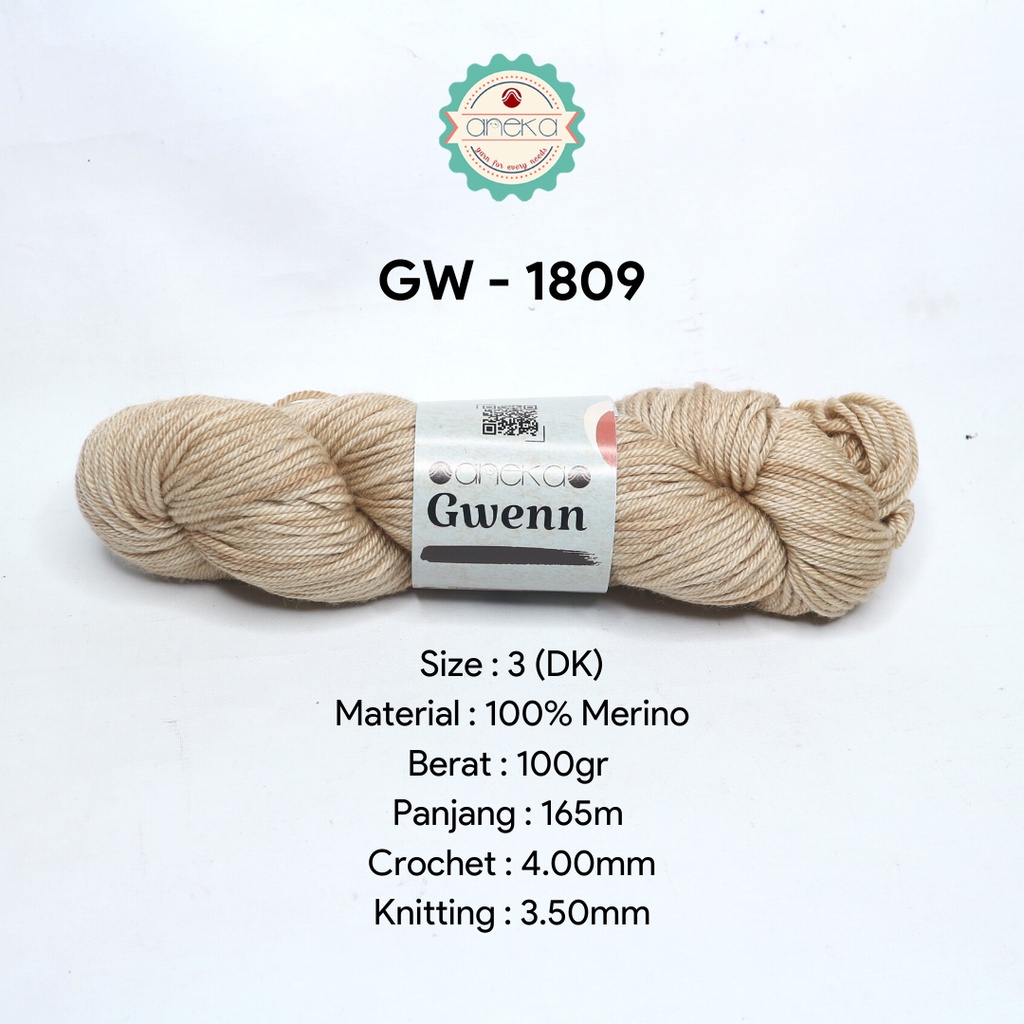 Benang Rajut Gwenn Yarn / Merino - Premium - 1809