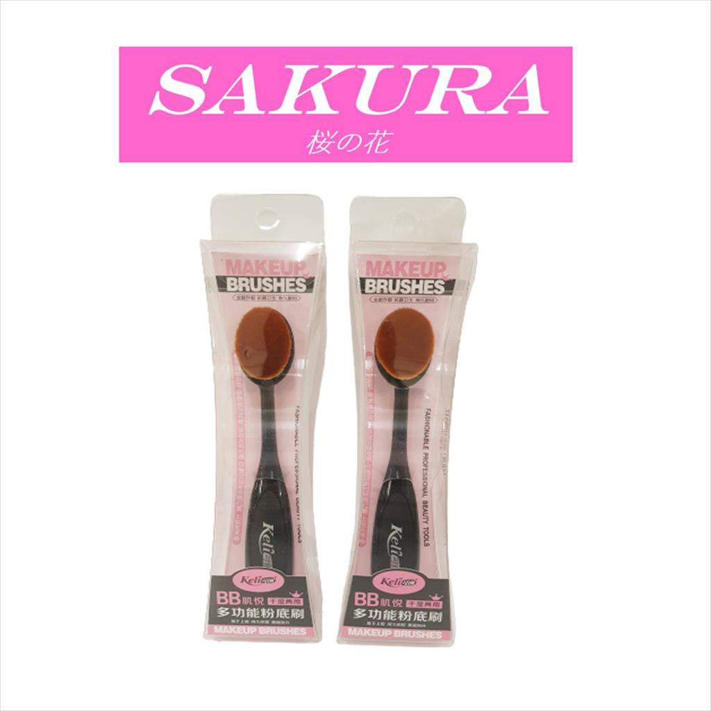 SAKURA Kuas Foundation Oval/ Brush Foundation/ Brus Make Up 1029