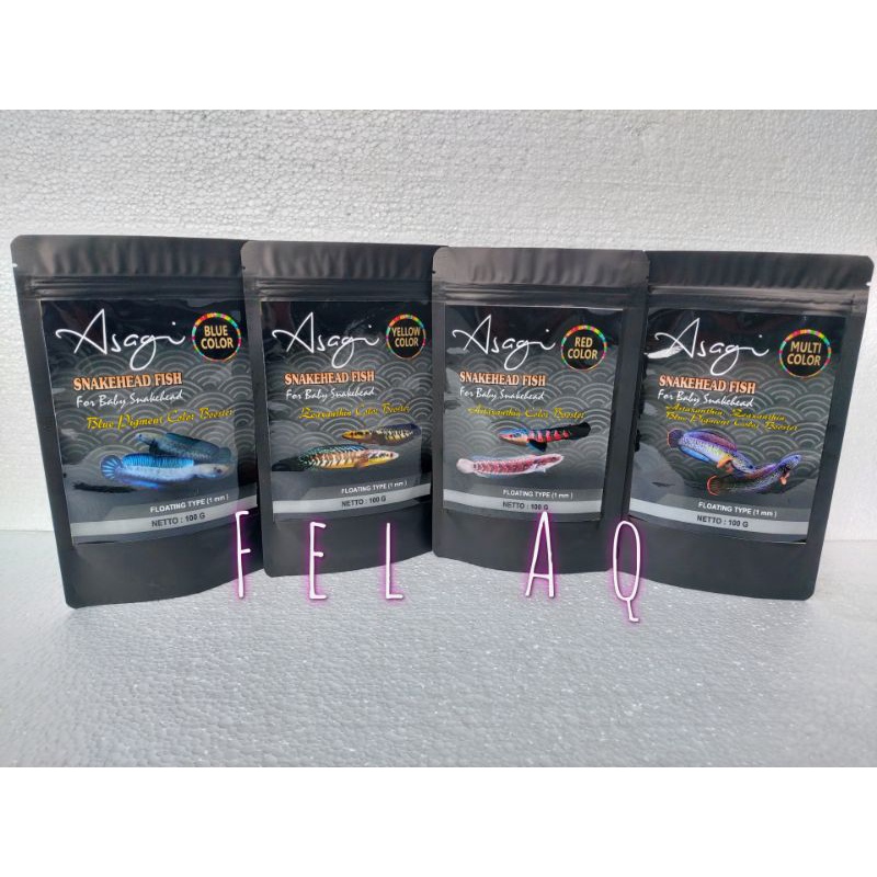 Pelet Asagi Premium Channa Yellow Red Blue Baby 100g Seperti Sakana Akari Exclusive Cana Chana