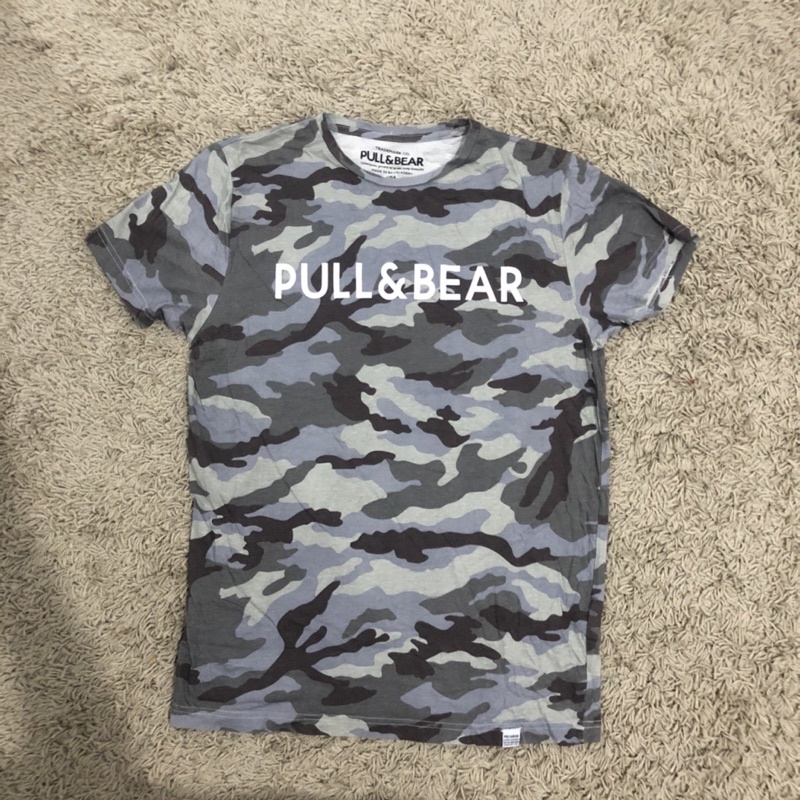 Kaos pull and bear camo preloved bekas