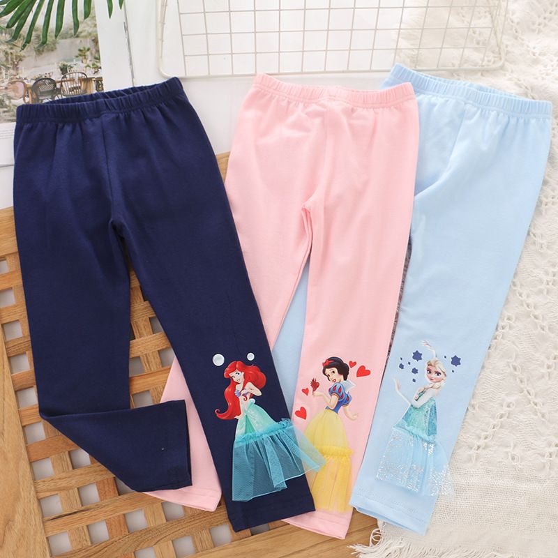 legging anak disney/legging anak /legging ariel/legging frozen/ celana import/celana frozen
