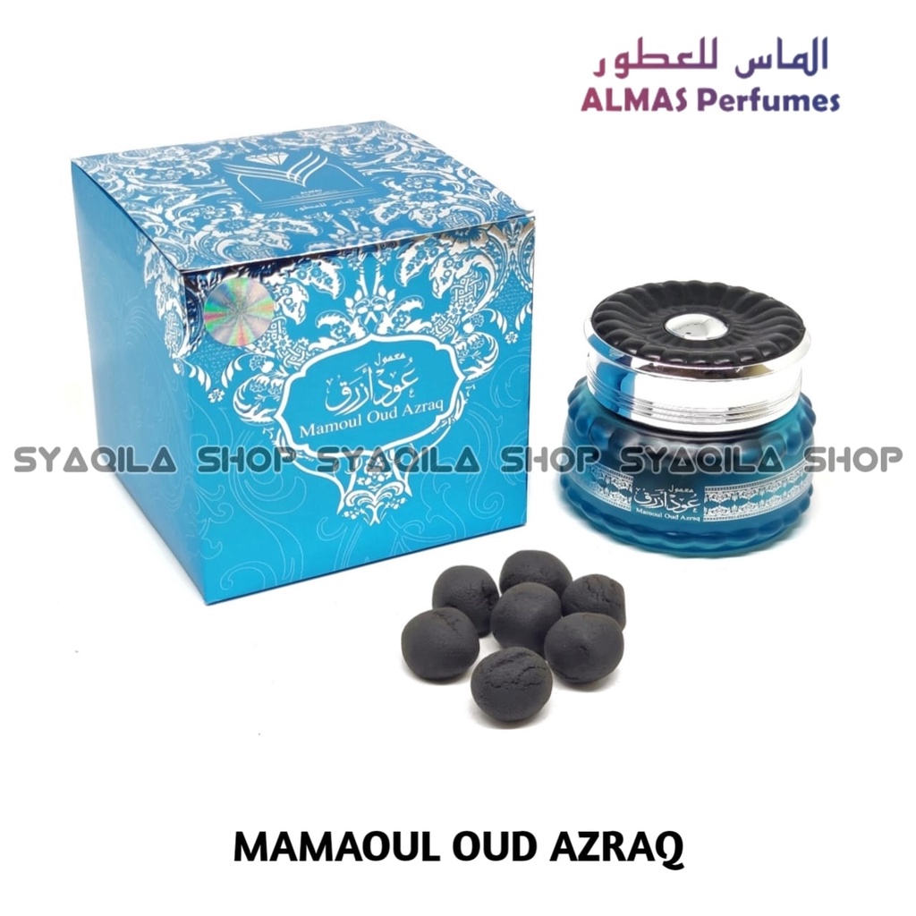 Bakhour Almas Mamoul Oud Azraq Bukhour Mamul Bukhur Mamool Bakhoor Mamol Buhur Dupa Gahru Saudi 60gr Gaharu Impor  Pengahrum Ruangan Aromaterapy