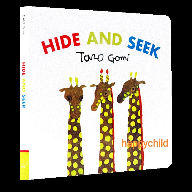 original boardbook Hide and Seek by Taro Gomi buku anak buku bacaan buku impor happychild