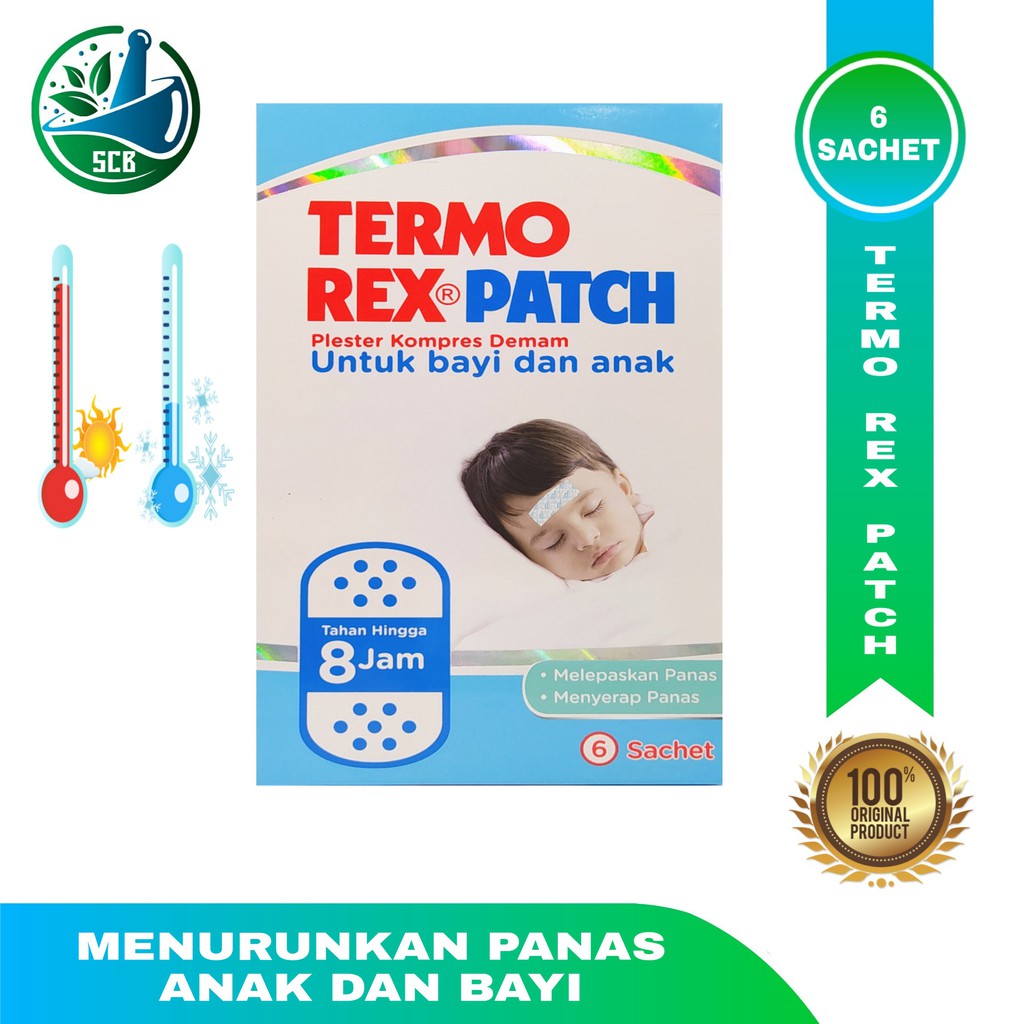 Termo Rex Patch - Termorex - Plester kompres demam untuk bayi dan anak