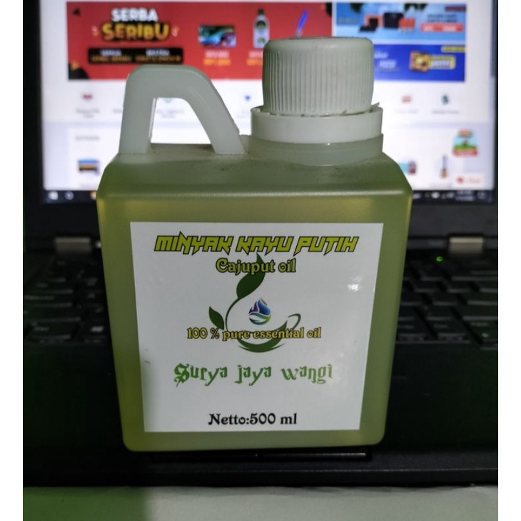 CAJUPUT OIL/MINYAK KAYU PUTIH 100% PURE ESSENTIAL OIL 500 ML