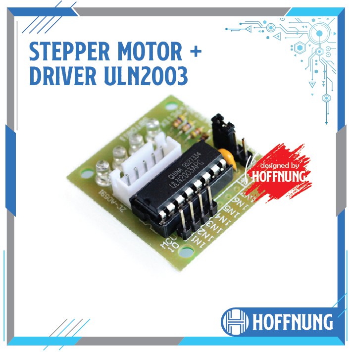 Motor Stepper 28BYJ 28 BYJ 48 5V + Driver ULN 2003 ULN2003