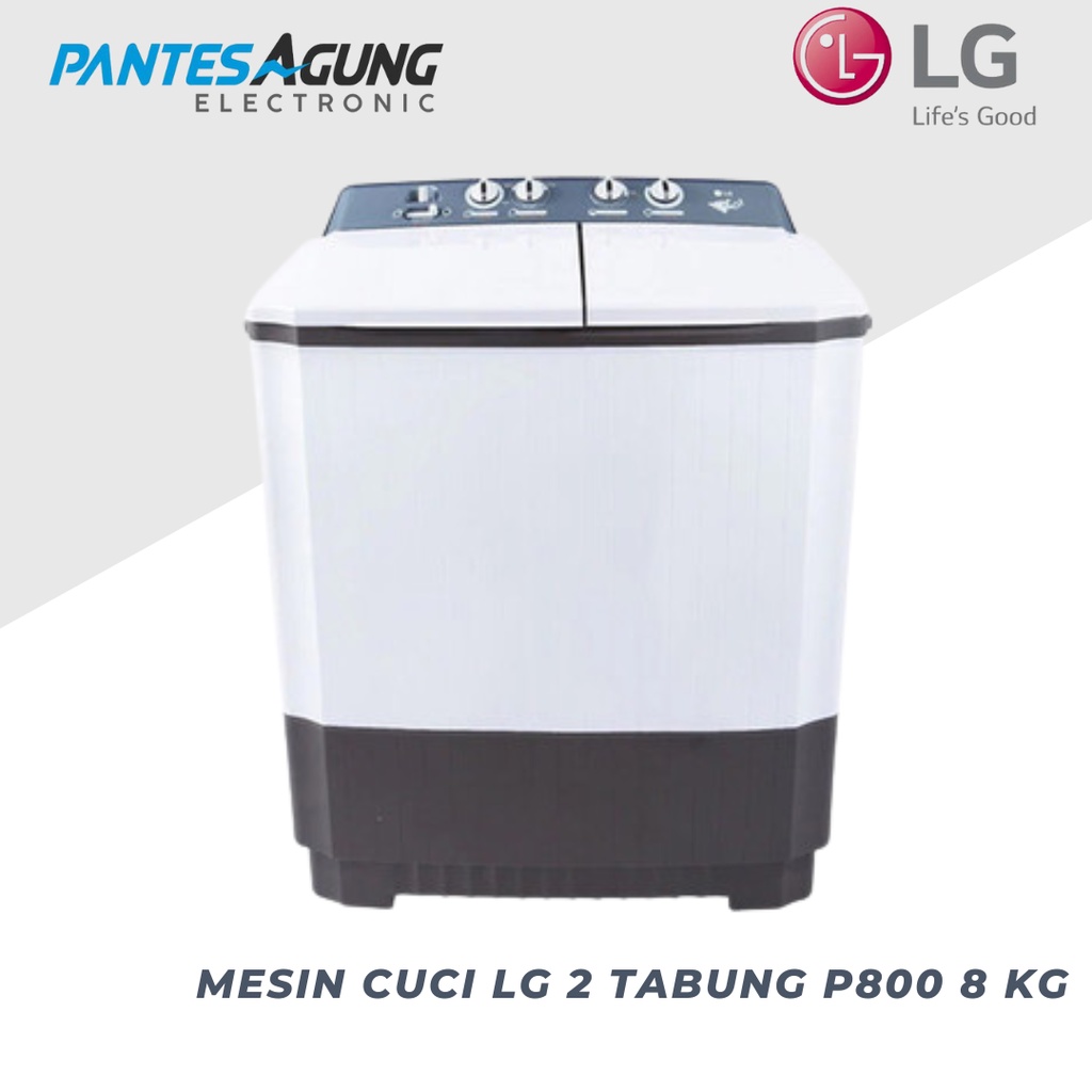 MESIN CUCI LG 2 TABUNG P800 8 kg