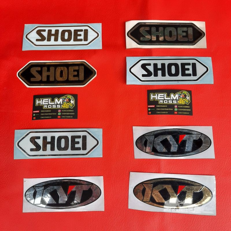 STICKER logo Helm Helmet variasi Sticker Cutting Premium / harga satuan