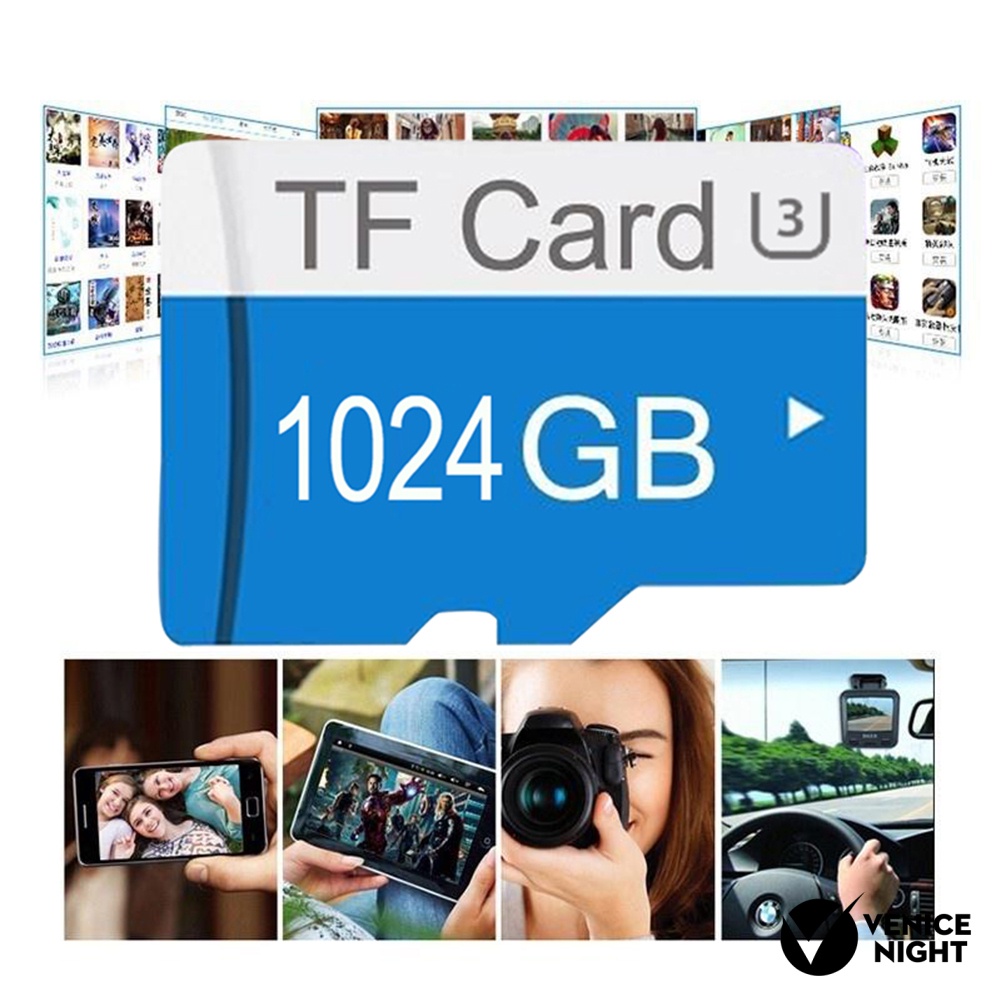 (SC) Memory Card TF Micro Secure Digital 128gb / 256gb / 512G / 1T U3 Kecepatan Tinggi Untuk Handphone