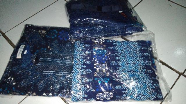 Couple Aurora Navy Busui/brukat/batik