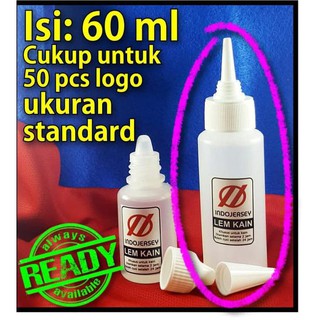 buruan beli.. lem logo / kain / bahan / bordir (besar