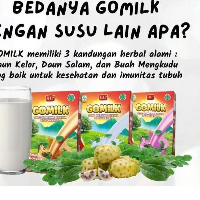 

⚡COD (Bisa COD) Gomilk Go milk susu kambing ettawa plus herbal daun kelor dan mengkudu cocok untuk anak dan dewasa