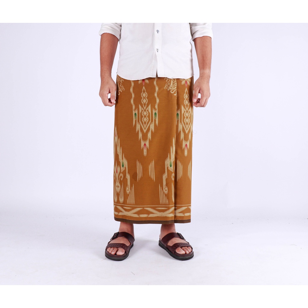 Sarung Mangga Gold Kembang DGW Kuning