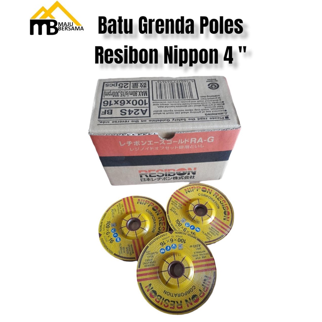 Batu Gerinda Poles 4 Inch Resibon