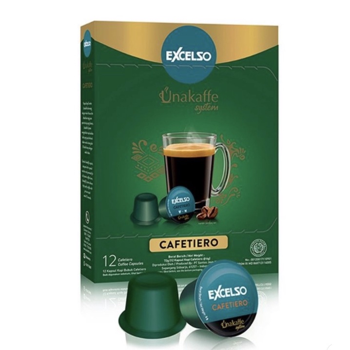 

Excelso Unakaffee Cafetiero Coffee Capsule 12pcs